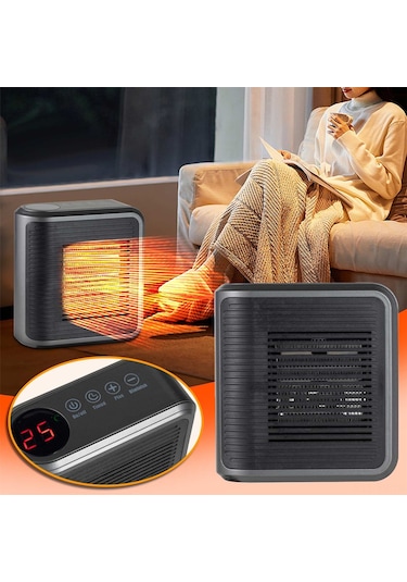 Yunboo Duvar Montlu Mini Isıtıcı 800w - 8 Saat Zamanlayıcı, Sessiz Çalışma, 21-30m², Avrupa Standartı