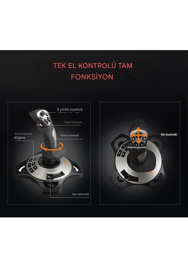 Pxn 2113 Pro Uçuş Simülatör Joystick Kontrolcü Pc Uyumlu