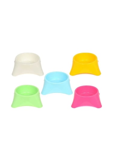 Has 11 x 5 CM Büyük Tekli Kedi Mama Kabı Çok Renkli