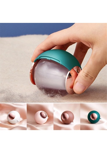 Symbee Yeniden Kullanılabilir, Yıkama Uygun, Taşınabilir Yeşil Kedi/köpek Tüy Ve Kumaş Kirliği Temizleyici Topu - Kıyafetler, Mobilyalar İçin Silikon Yuvarlak Tüy Alıcı Aleti Yeşil