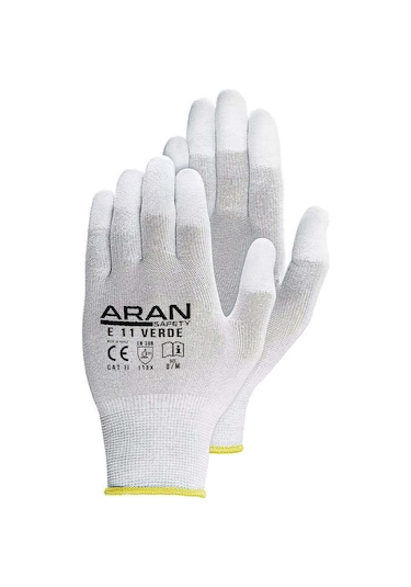 Aran Safety E11 Verde Parmak Ucu Kaplı Pu Eldiven