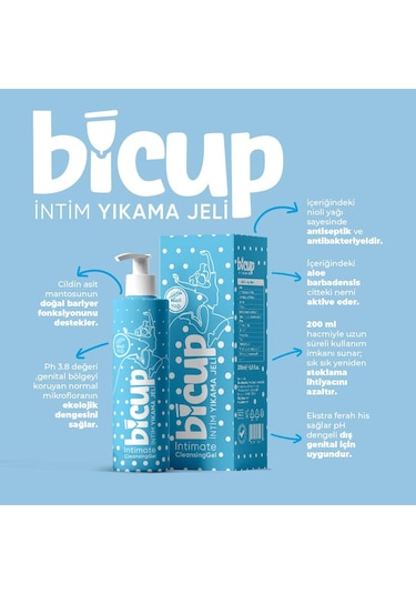 Bicup İntim Temizleme Jeli 200 ML