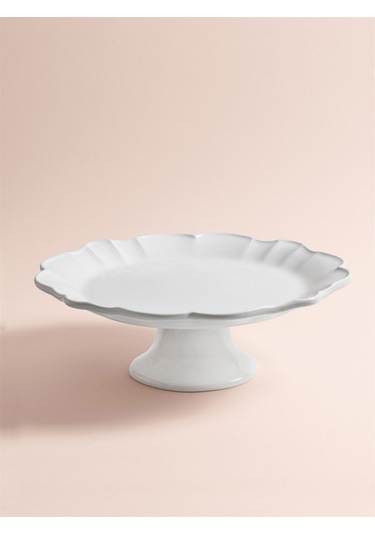 Grande Pasta Kek Standı Beyaz 32x12 Cm Beyaz