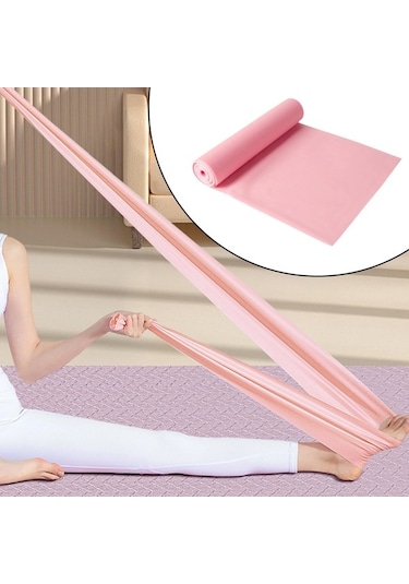 Pazly Pembe Pembe Jimnastik Için Homyl Esneme Egzersiz Direnç Dans Bandı Sv Pembe