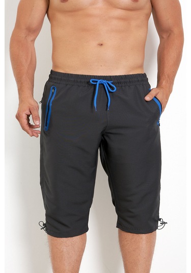 Enricoferry Erk Antrasit Hızlı Kuruyan Büyük Beden Kapri Edy2524b Antrasit