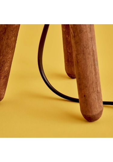 Homing Basic Serisi Ahşap Üç Ayaklı Abajur Ayd-3424 Keten