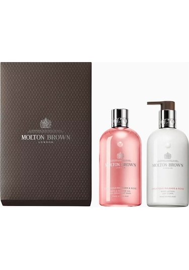 Molton Brown Rhubarb-rose Lüks Duş Jeli Ve Losyon Hediye Seti