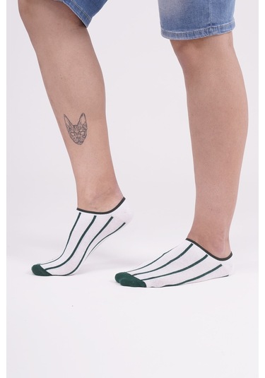 The Socks Company 3 Çift Özel Kutulu Erkek Görünmez Çorap 23SDCR150P Gri