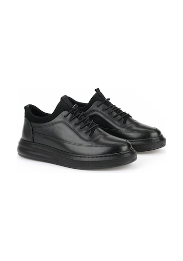 Ziya Erkek Hakiki Deri Sneaker 161423z88 Siyah 161423z88 000 40