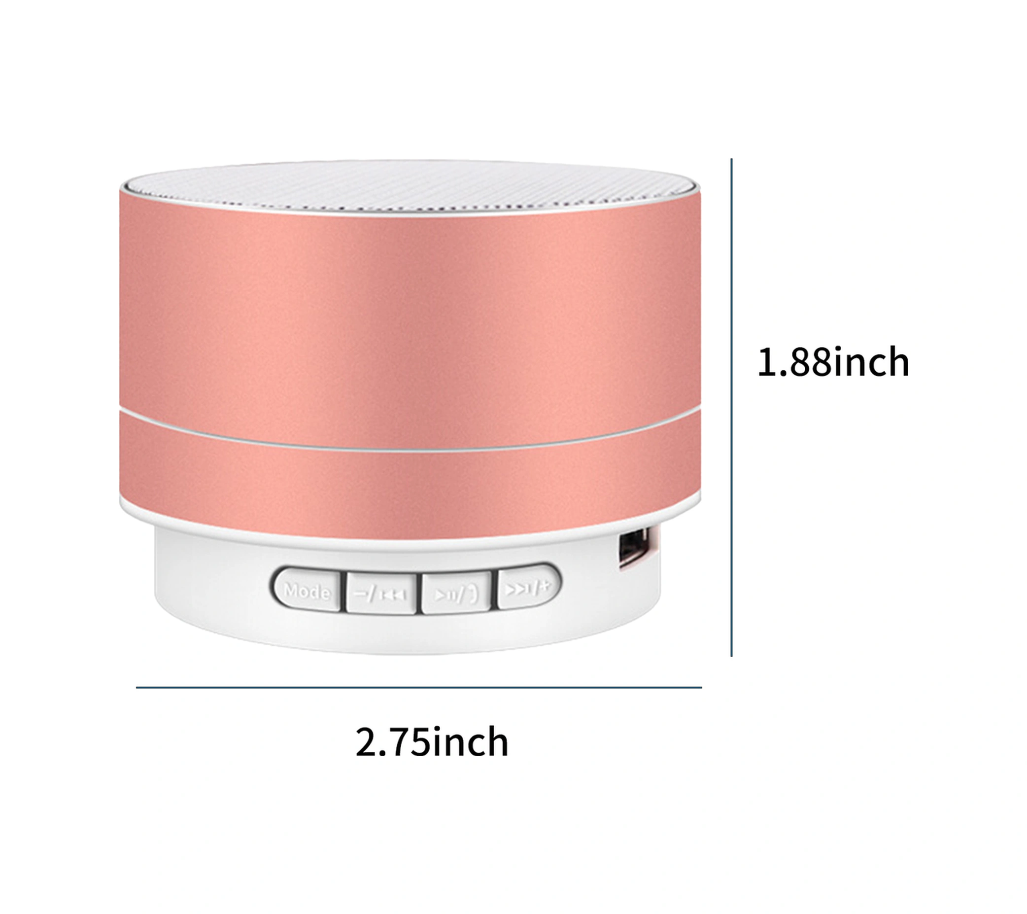 Yuntech01 Kırmızı Mini Bluetooth Hoparlör, 7 Renkli Işıklı, Usb/tf Kart Desteği, Taşınabilir Outdoor Müzik Çalar