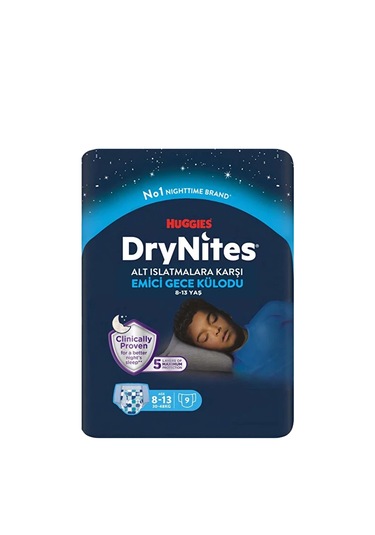 Huggies Drynites Gece Külodu Erkek 8-13 Yaş 1 Paket 9 Adet