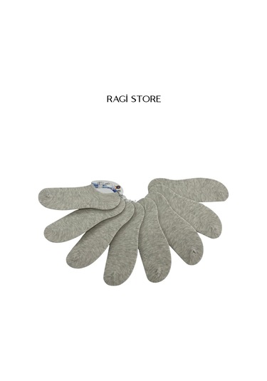 Ragi Store 8'li Sıfır Bilek Unisex Çorap Gri