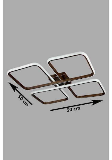 Specula Kahverengi Beyaz Ledli - Mutfak - Salon Led Avize Kahve Rengi