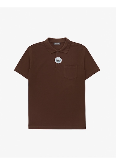 Pierre Cardin Erkek Koyu Kahverengi Tişört Basic 50325290-vr084