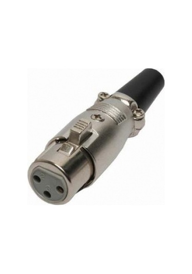 Xlr Konnektör - 3 Pin - Dişi - Kelepçeli