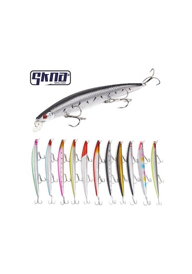10 Adet 18cm 24gr Minnow Rapala Sahte Yapay Yem 1 Kalite Ekonomik Paket