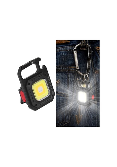 Yaozixa Cob Feneri 500lm Usb Şarj Edilebilir Mini El Feneri, Manyetik Tutma, Çanta Açıcı, Tripodlu, Kamp Ve户外活动ıçin Taşınabilir Ceb Feneri Diğer