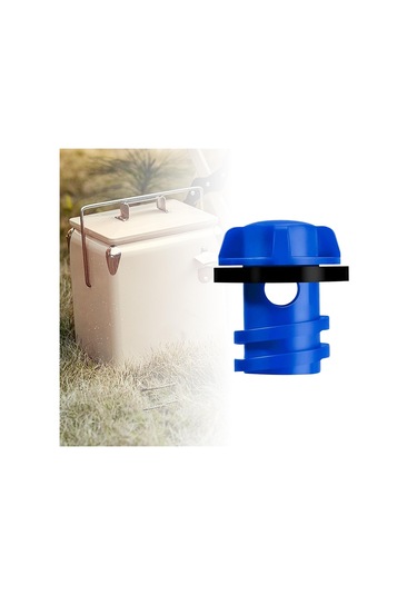 Homyl Parmak Düğmeli Tasarımlı Soğutucu Tahliye Tapası Mavi Mavi