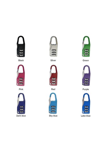 Dial Digit Number Code Password Combination Padlock Travel Securi