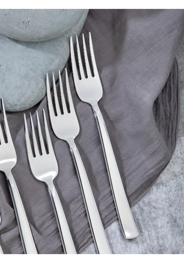 Cooker 6'lı Milas Paslanmaz Çelik Yemek Çatalı Ckr2179 Çelik