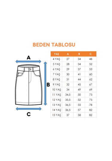 Kız Çocuk Pileli Keten Etek 2957 Bej