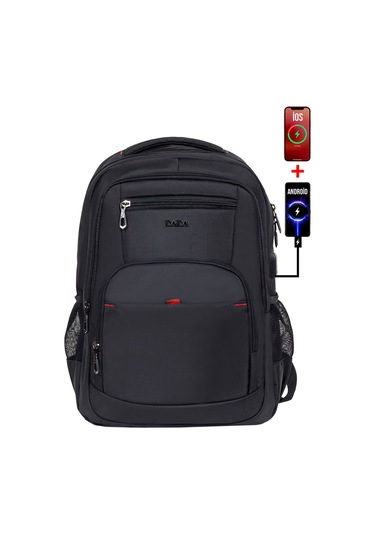 Dada Siyah Okul Çantası Geniş İç Hacim Uzun Ömürlü Ve Sağlam Ortaokul Lise Üniversite Dada  03