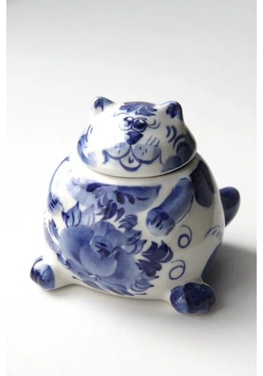 Terehoff Gjel Porselen Tuzluk Kedi 321436561 Mavi