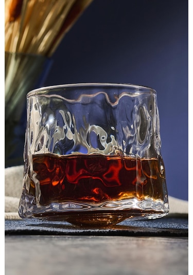 Greta Şeffaf 2'li 360 Derce Dönerli Viski Meşrubat Bardağı Japon Style 160ml