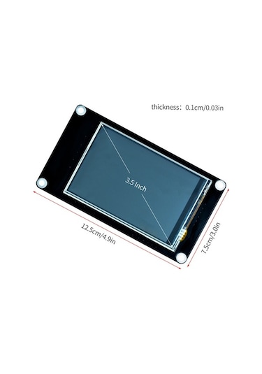 Dancemonkey 3d Yazıcı Ekranı 3,5 Dokunmatik Ekran - Çin/ıng. Desteği Siyah Siyah