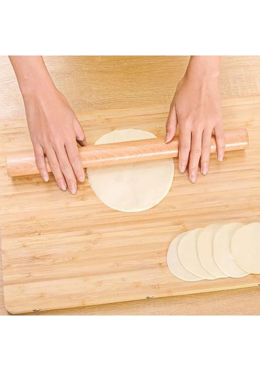 2024 Yeni Kayın Katı Ahşap Ev Hamur Cilt Mini Merdaneler Pin