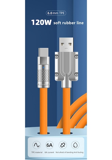 Bn57 Type-c Kablo 120w Süper Hızlı 6a Ultra Kalın Şarj Data Turun