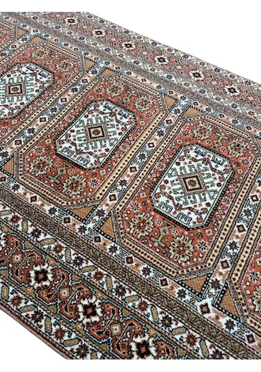 Saray Halı Klasik 412-g 93x192 Az Hatalı Kiremit %100 Yün Halı Kiremit