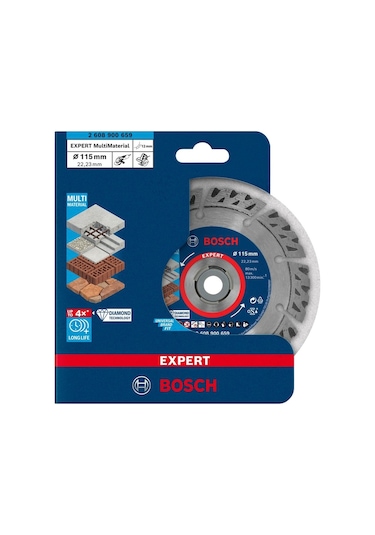 Bosch Expert Multimaterial Elmas Disk 115 X 22,23 X 2,2 X 12 Mm