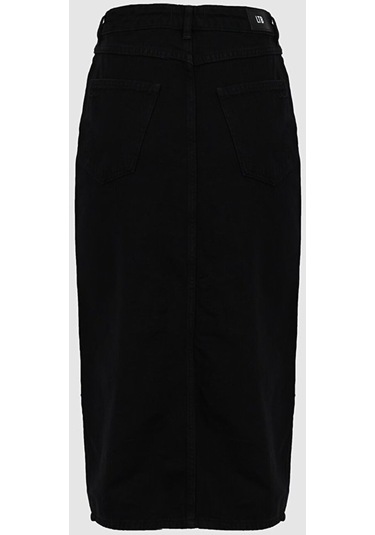 Ltb Irene Yüksek Bel Yırtmaçlı Midi Jean Etek 010096108915527_200 001