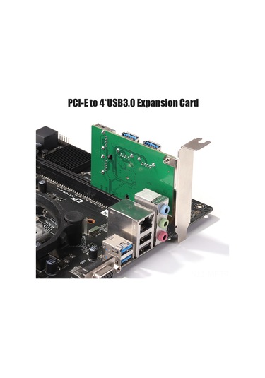 Mufunye Pcı-e X4 Usb 3.0 Genişletme Kartı - 4 Portlu Hızlı Bağlantı Adaptörü