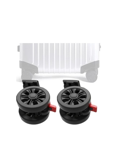 Homyl Bavul Siyahı Için Dayanıklı Frenli 2x Bagaj Siyah Siyah