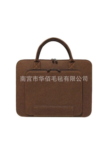 Jeemson 14 İnç Felt Bilgisayar Çantası, Çift Rıhtım, İş Çantası, Tablet Kılıfı, Hafif Gri-mavi Rengi, 38x28cm Gri - Mavi