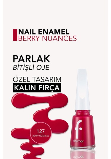 Flormar Nail Enamel Parlak Bitişli Oje 127