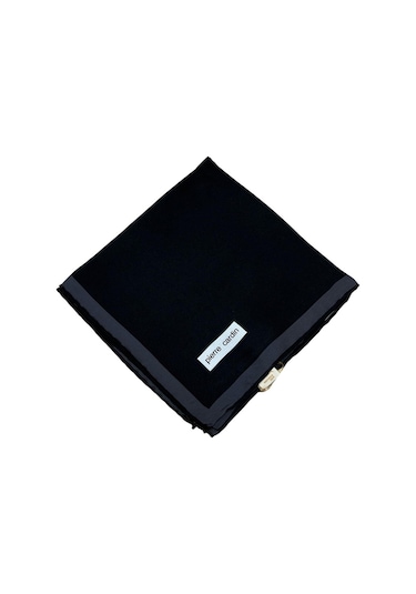 Pierre Cardin Twill İpek Eşarp - 8866230-311 Siyah - 90x90 / Lacivert Lacivert