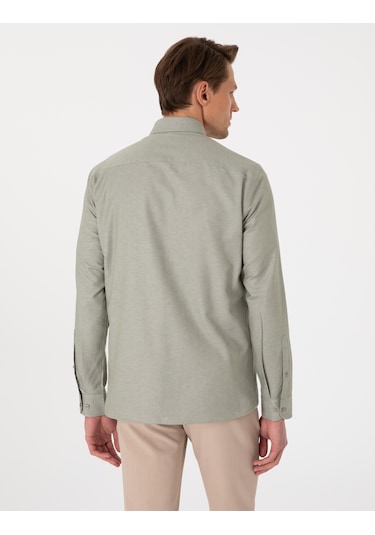 Pierre Cardin Erkek Haki Gömlek Desenli 50306996-vr027 Haki