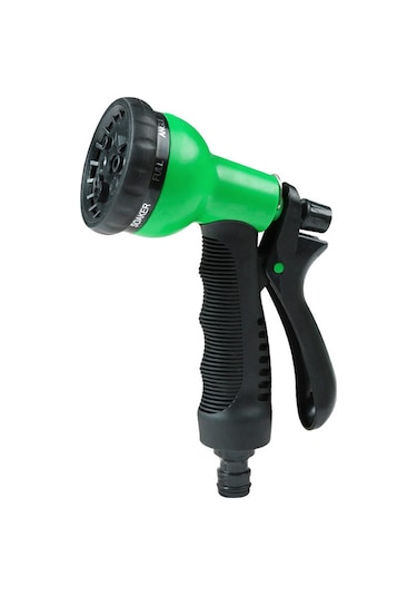 Wezone Yeşil 8 Fonksiyonlu Ayarı Değiştirilebilir Su Akışı Bahçe Sulama, Araba Yıkama Yüksek Basınçlı Su Lavası - Ev Ve Bahçe Kullanıma Uygun