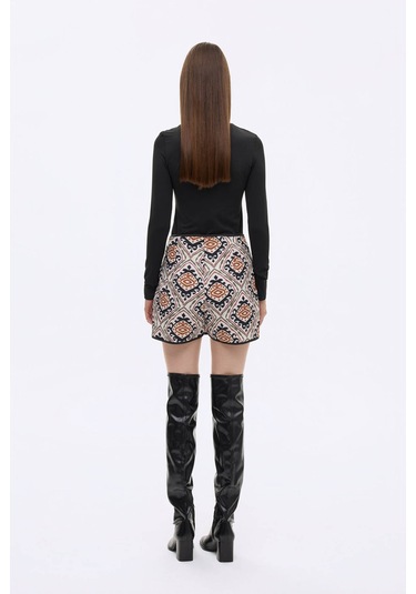 Quzu Ekru Kadın Etek Srt00871 Ekru