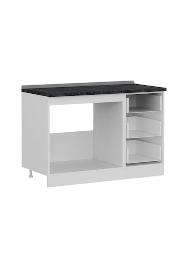 Minar 125 Cm Mutfak Dolabı Beyaz 125-B2-Alt Modül Beyaz