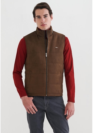 Pierre Cardin Erkek Suni Deri Yelek 001