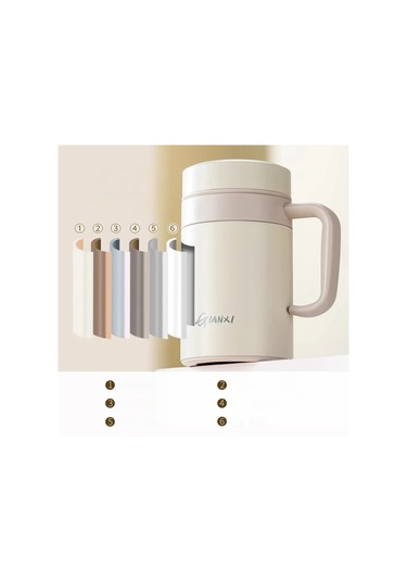 Kadın Saf Renk Muhtasar Büyük Kalibreli Termos Bardak Kış Büyük Siyah