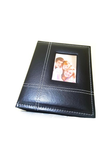 10x15 Cm 4x6 Fotoğraf Albümü 200'lük Deri Siyah