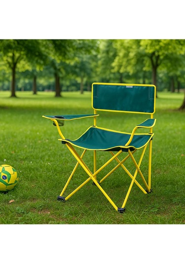 Eco Ergonomik Katlanır Kamp Sandalyesi Yeşil