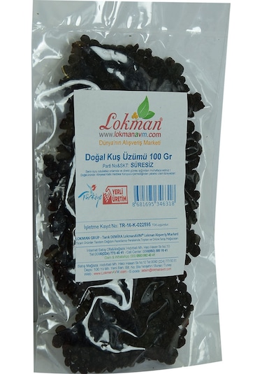 Lokman Avm Kuş Üzümü Doğal 100 G
