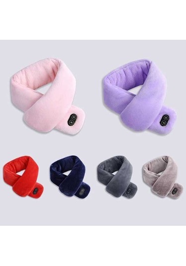 Electronıc Outlet Yumuşak Usb Titreşimli Sıcak Şal Masaj Leezsing Kış Kadın Isıtmalı Erkek Elektrikli Boyunluk-792 Atkı Tl Çok Renkli