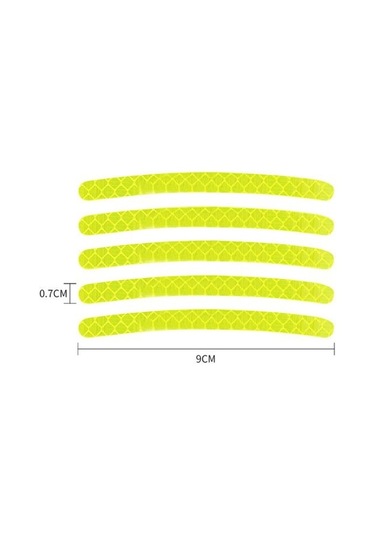 Jms Tekerlek Yansıtıcı Şerit Su Geçirmez Araba Aksesuarları Tekerlek Göbeği Etiketi Sürüş Bandı